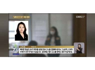 [OBS뉴스] 딥페이크 인터뷰_김해림변호사